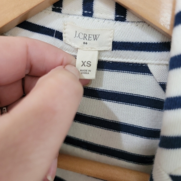 J. Crew Blue and white striped Soft Cotton Blazer Jacket Size XS - Picture 7 of 15